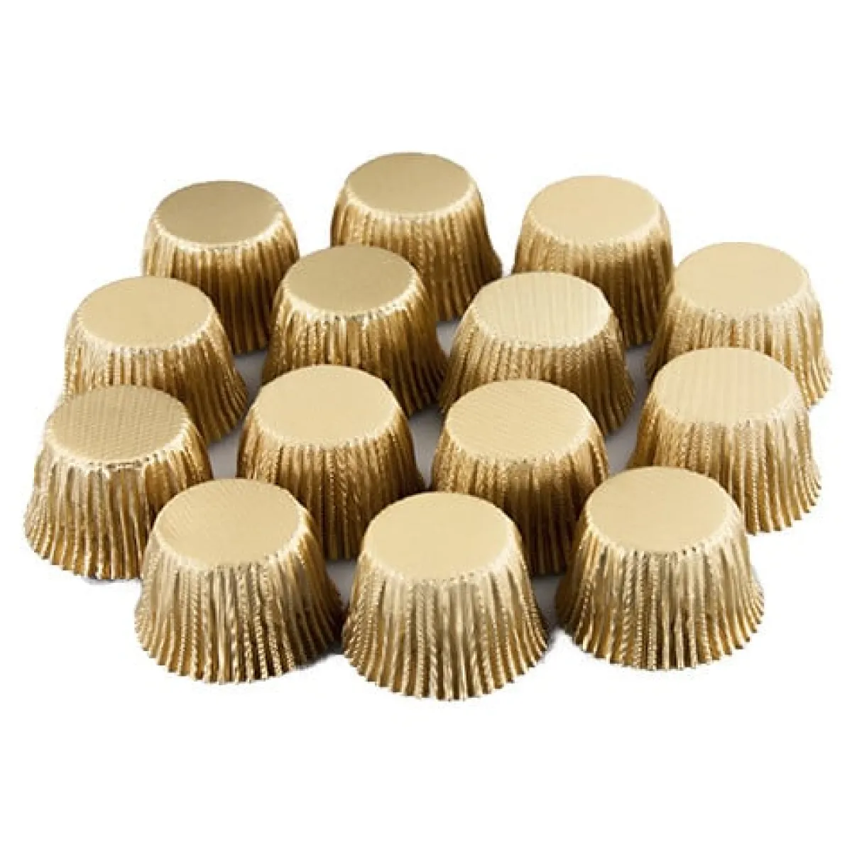 Best Chocolate World Aluminium IJsbonbon Cups Goud Ø23mm 1250 stuks