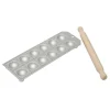Overig Aluminium Ravioliplaat Rond met Rolstok (12) 34x12cm