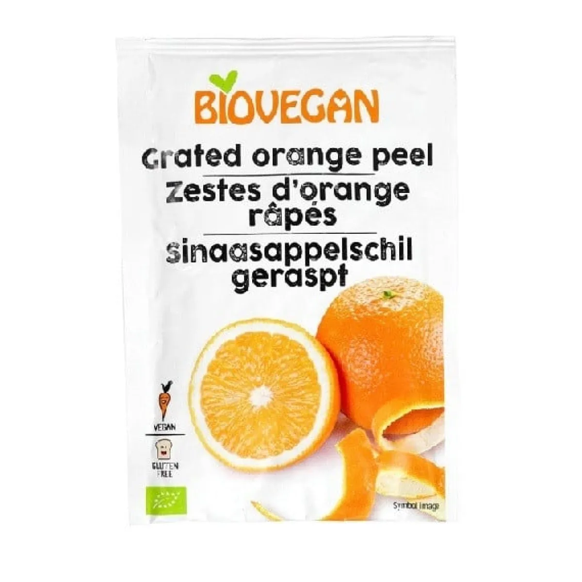 Online BioVegan Sinaasappelschillen Geraspt Biologisch 9g