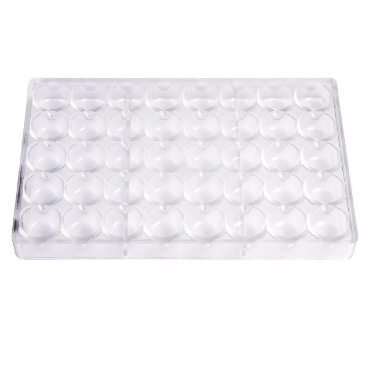 Online Chocolate World Bonbonvorm Platte Kegel (40x) 30x19mm