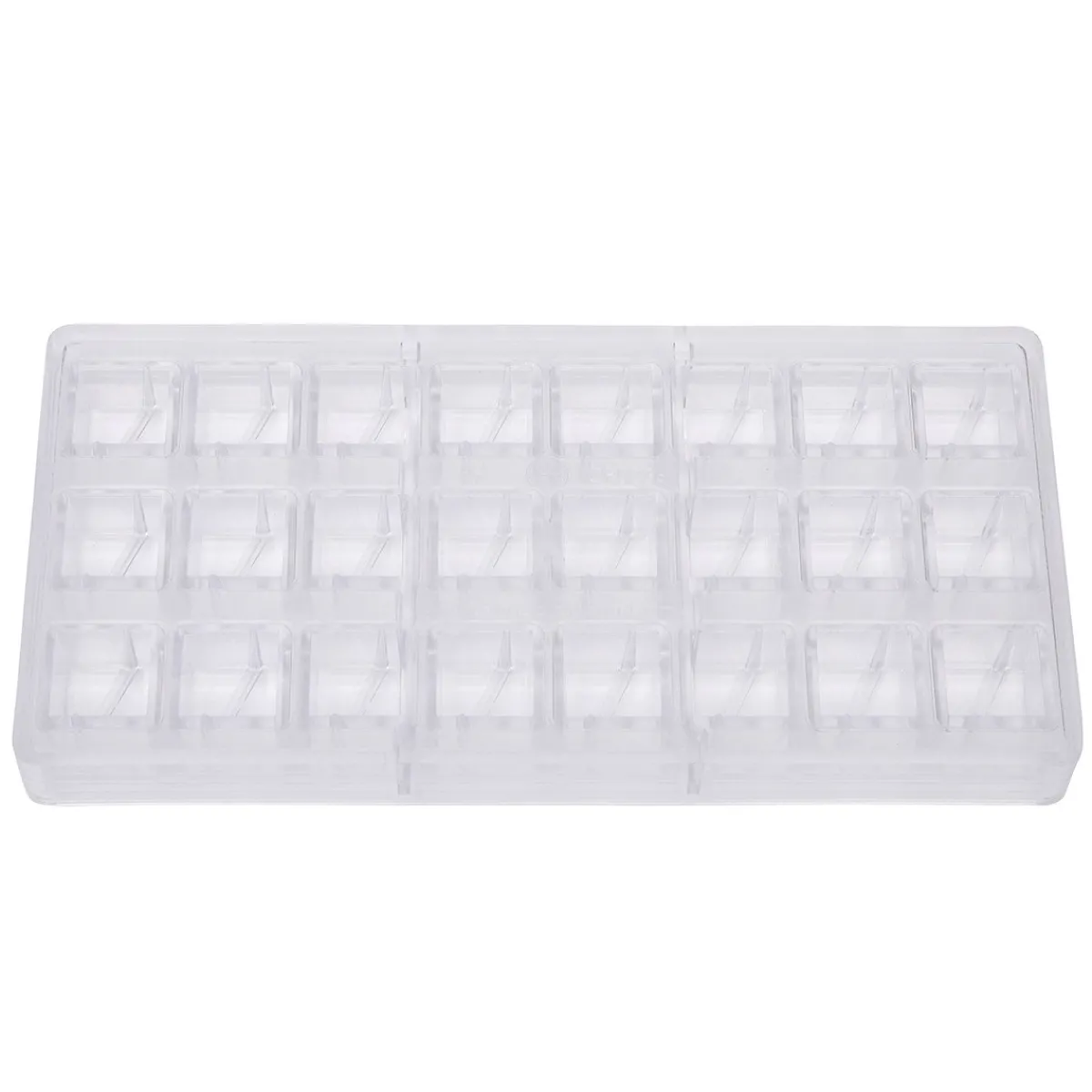 Clearance Chocolate World Bonbonvorm Kubus met Streep (24x) 25mm