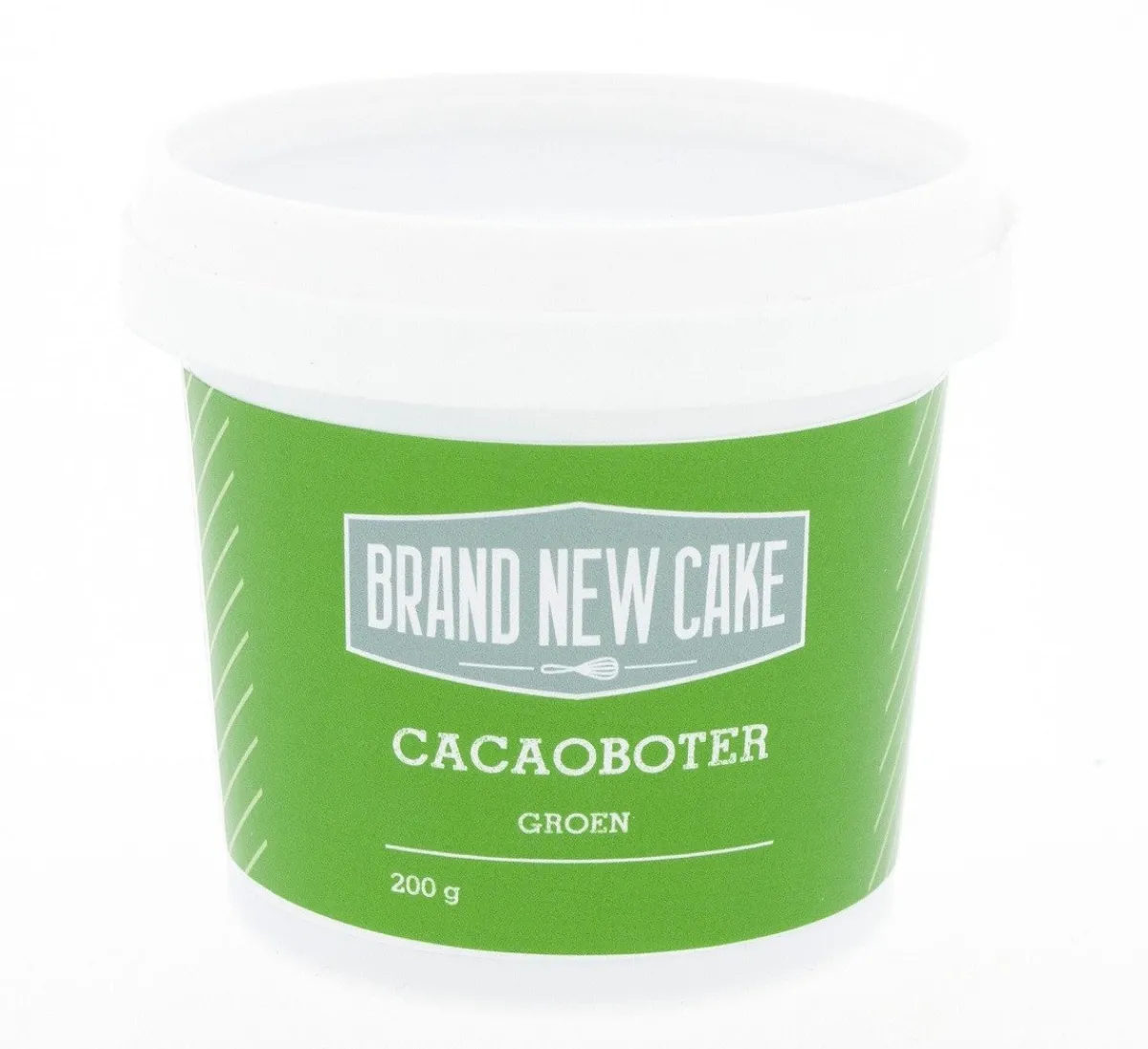 Hot BrandNewCake Cacaoboter gekleurd Groen 200g
