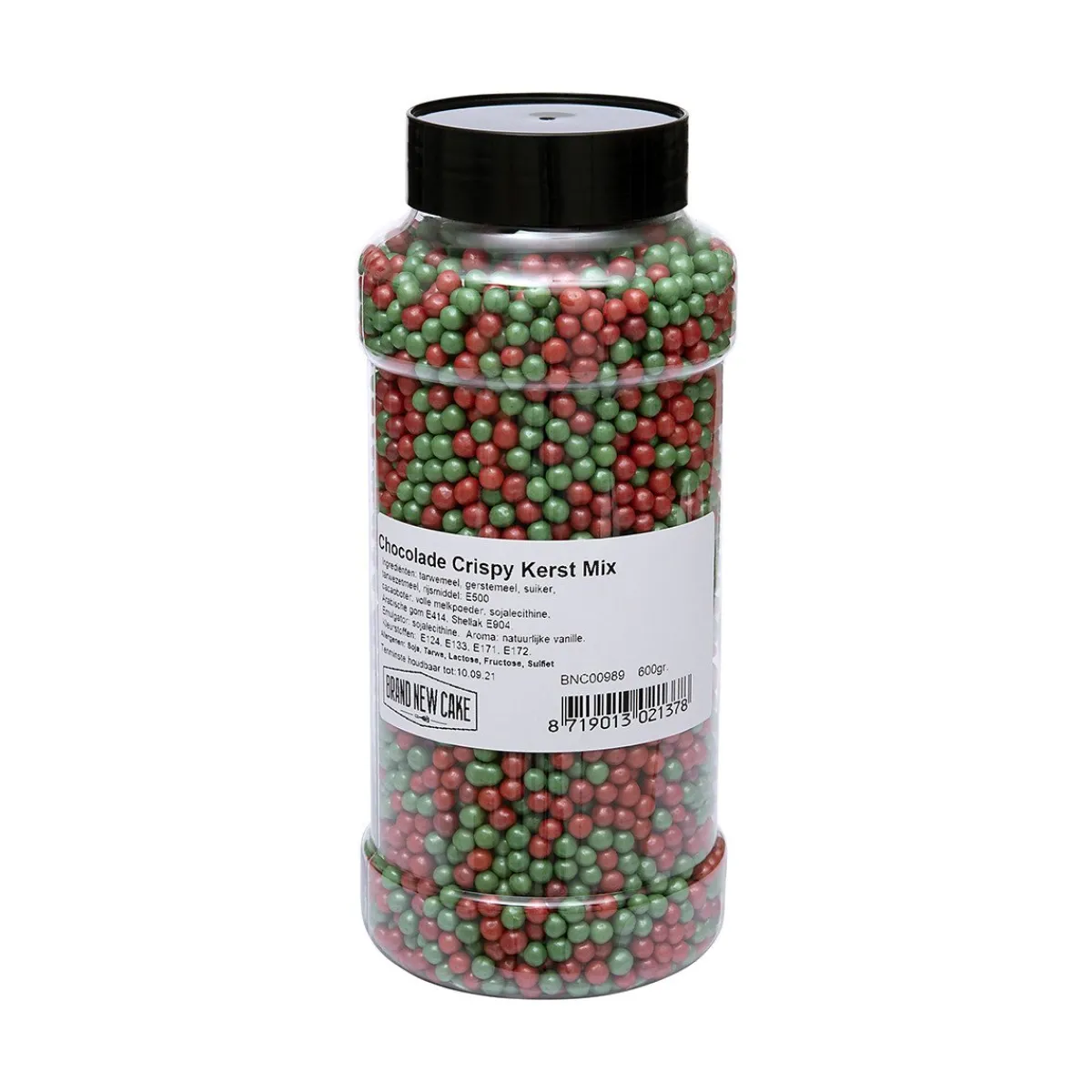 New BrandNewCake Chocolade Crispy Parels Kerst Mix 600g