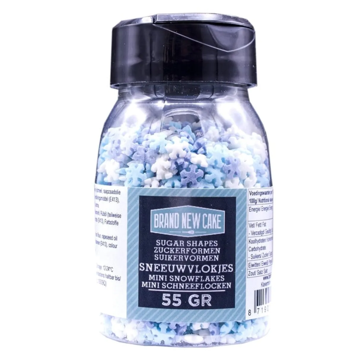 Clearance BrandNewCake Confetti Mini Sneeuwvlokken 3 Kleuren 55gr.