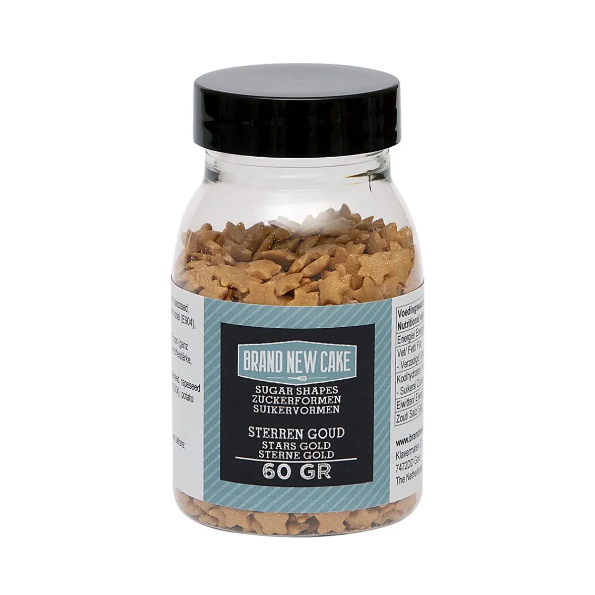 Outlet BrandNewCake Confetti Sterren Goud 7mm 60gr.