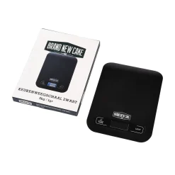 BrandNewCake Keukenweegschaal Zwart 5kg / 1gr