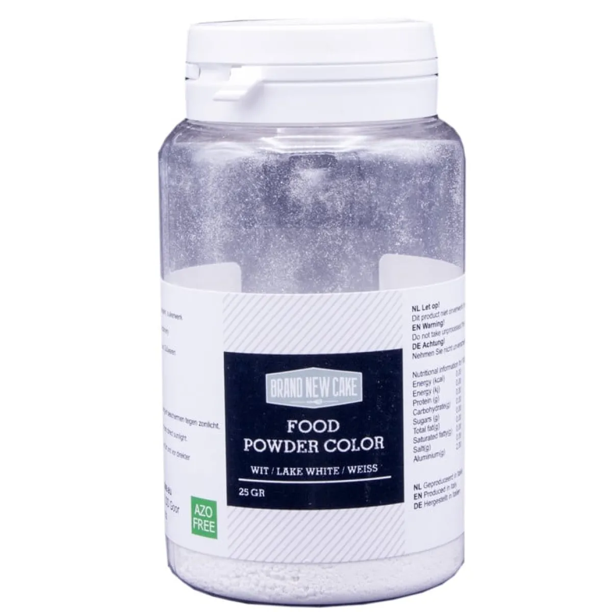 Online BrandNewCake Kleurpoeder Wit 25g (vette massa)
