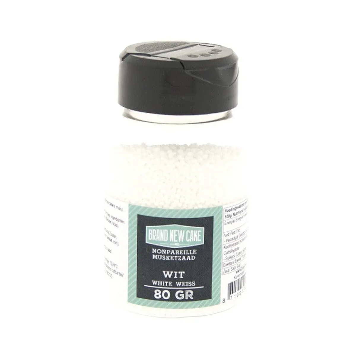 Sale BrandNewCake Musketzaad Wit 80gr.