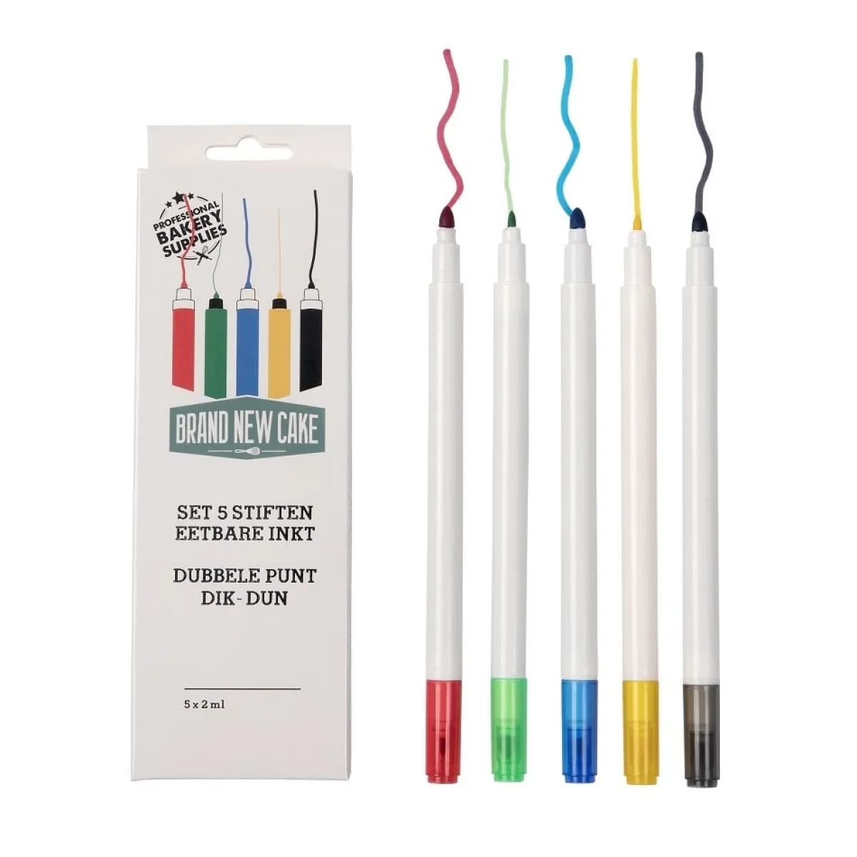 Clearance BrandNewCake Stiften eetbare inkt set/5
