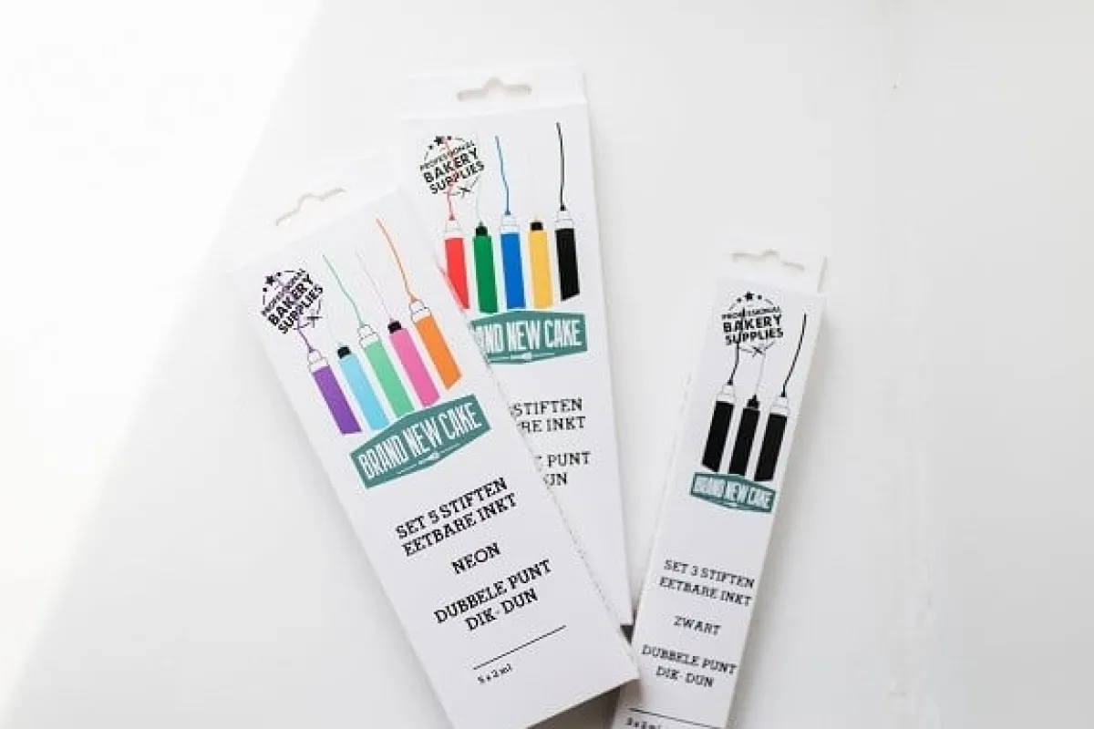 Clearance BrandNewCake Stiften eetbare inkt set/5