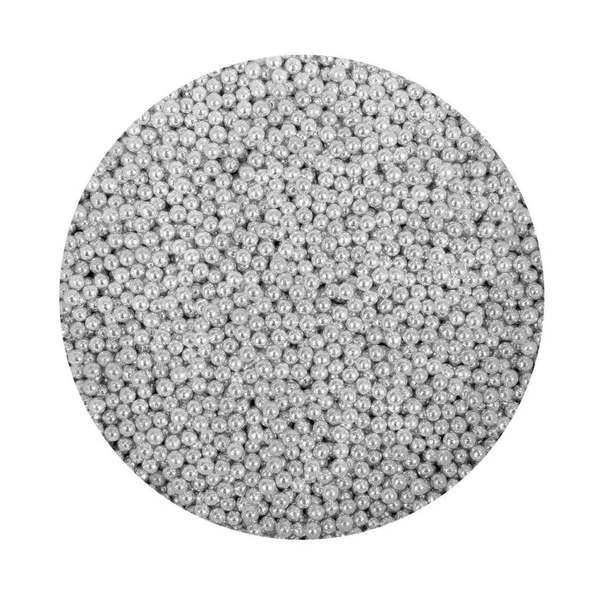 New BrandNewCake Suikerparels Metallic Zilver 4mm 80gr.