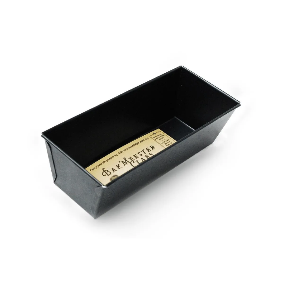 Bakmeester Claes Cakeblik Blauwstaal 26x11cm