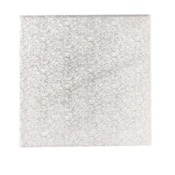 BrandNewCake Cakedrum Zilver Vierkant 27,5cm