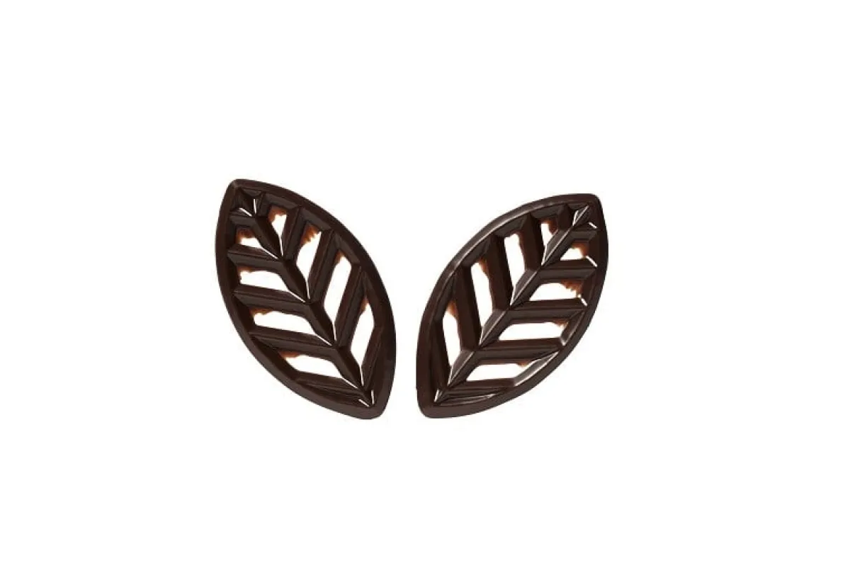 Best Callebaut Chocoladedecoratie Blaadjes Puur 550st.