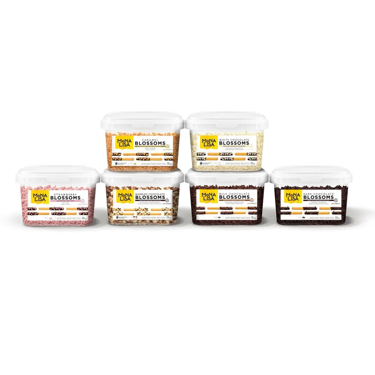 Best Callebaut Chocoladekrullen klein Puur 1kg