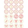 New Overig Chocoladedecoratie Baby Girl Ø3cm 24st.