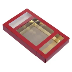Online BrandNewCake Chocoladeletterdoos GK7 Rood / Goud 3st
