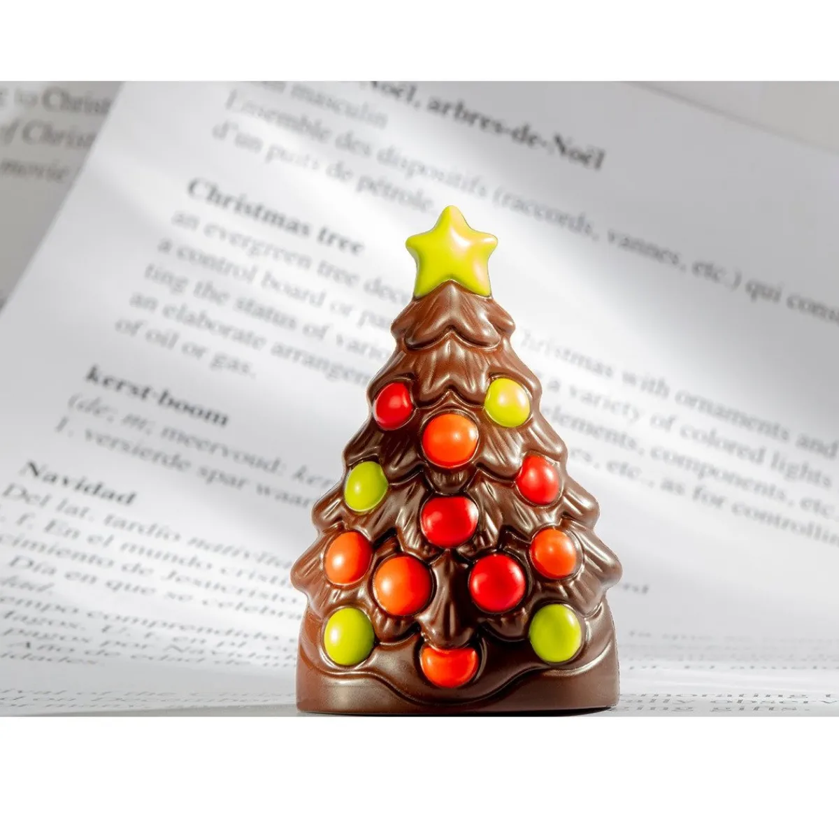 Chocolate World Chocolademal Kerstboom (4x) 90x59x24,5mm
