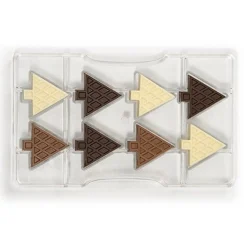 Decora Chocolademal Kerstboom (8x) 4x4,2 cm