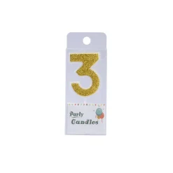 Clearance Overig Cijferkaars Goud Glitter #3