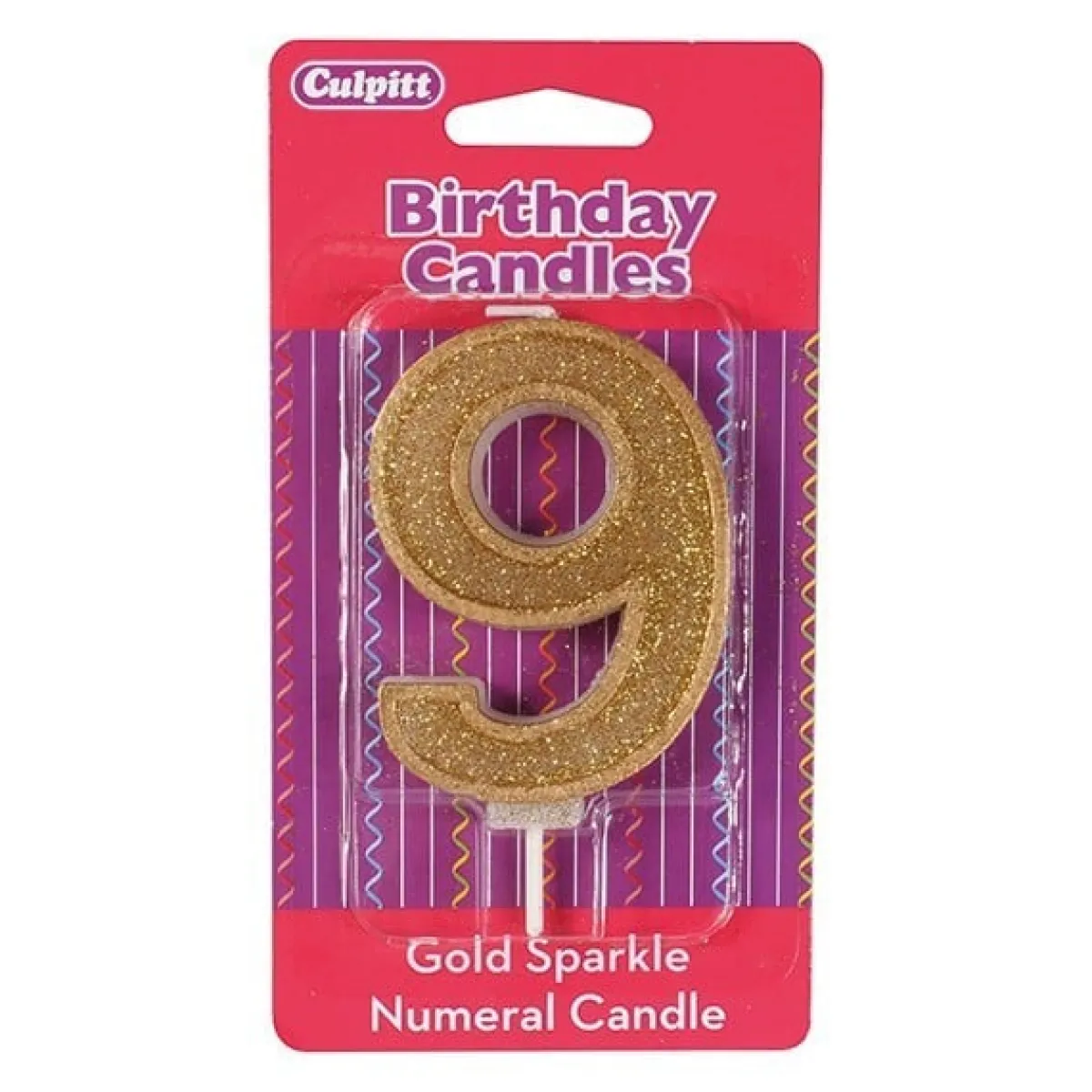 Sale Culpitt Cijferkaars #9 Goud met Glitter