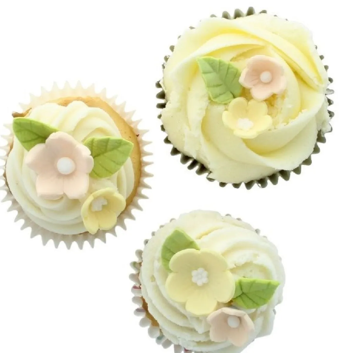 Discount Culpitt Suikerdecoratie Bloemen en Bladeren Geel 16st.
