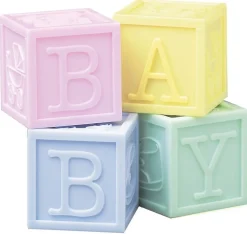 Culpitt Taartdecoratie Baby Blokken Set/4