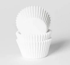 Online House of Marie Cupcake Vormpjes HoM MINI Wit 35x23mm. 500st.