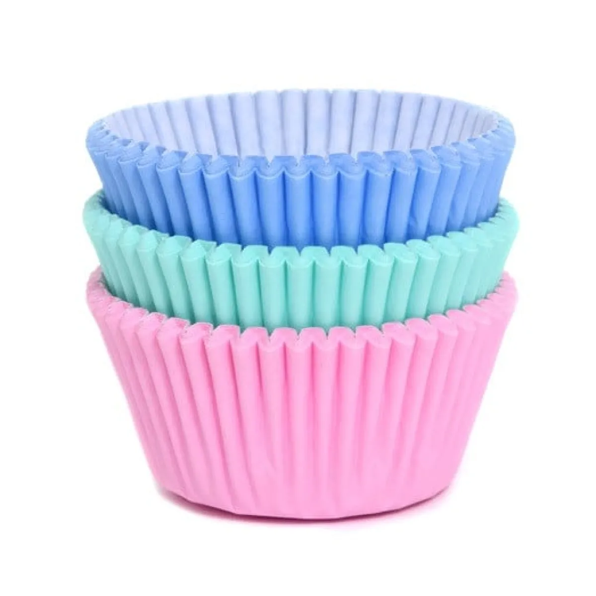 New House of Marie Cupcake Vormpjes HoM Pastel Assortiment 50x33mm. 75st.