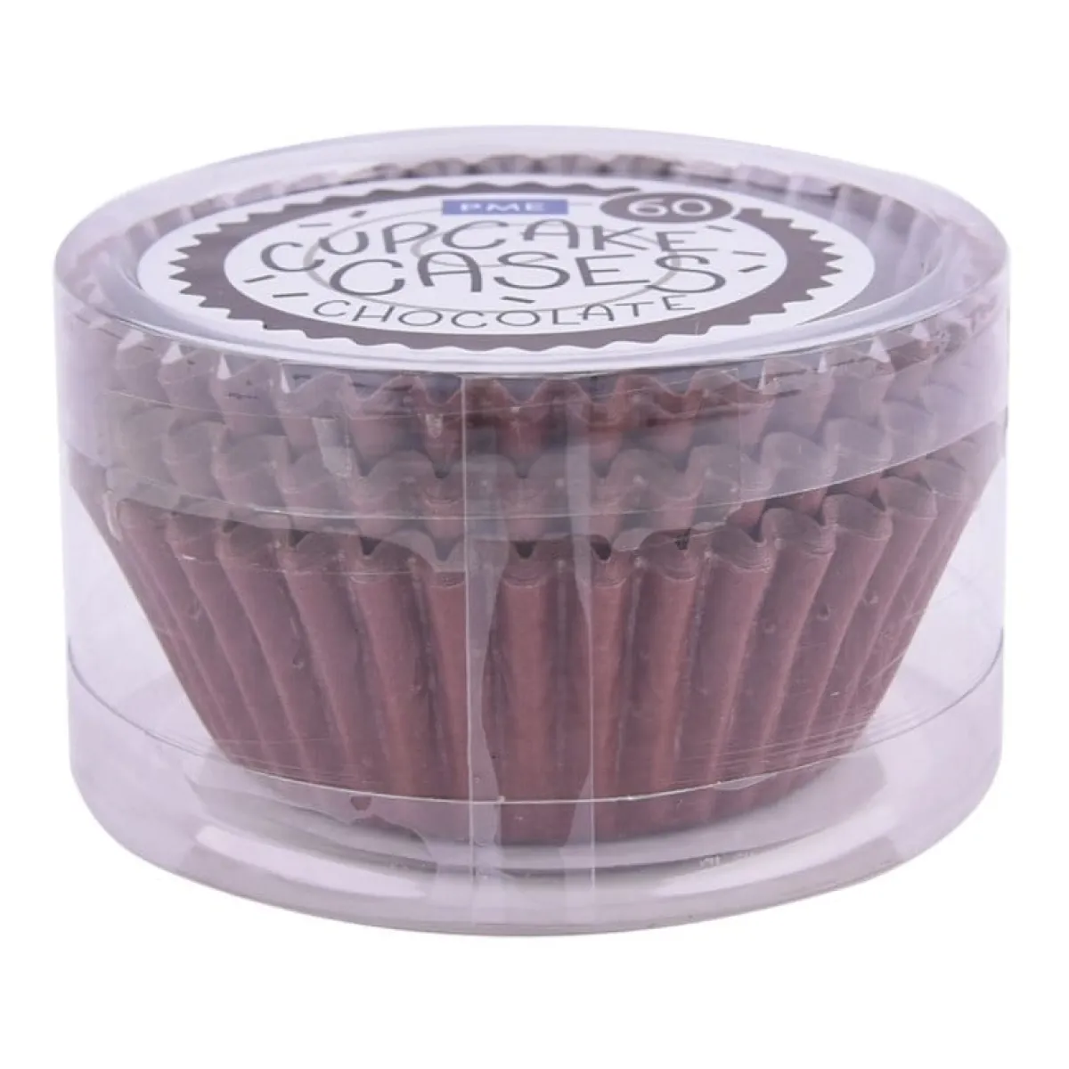 Clearance PME Cupcake Vormpjes Chocolade Bruin 60 stuks