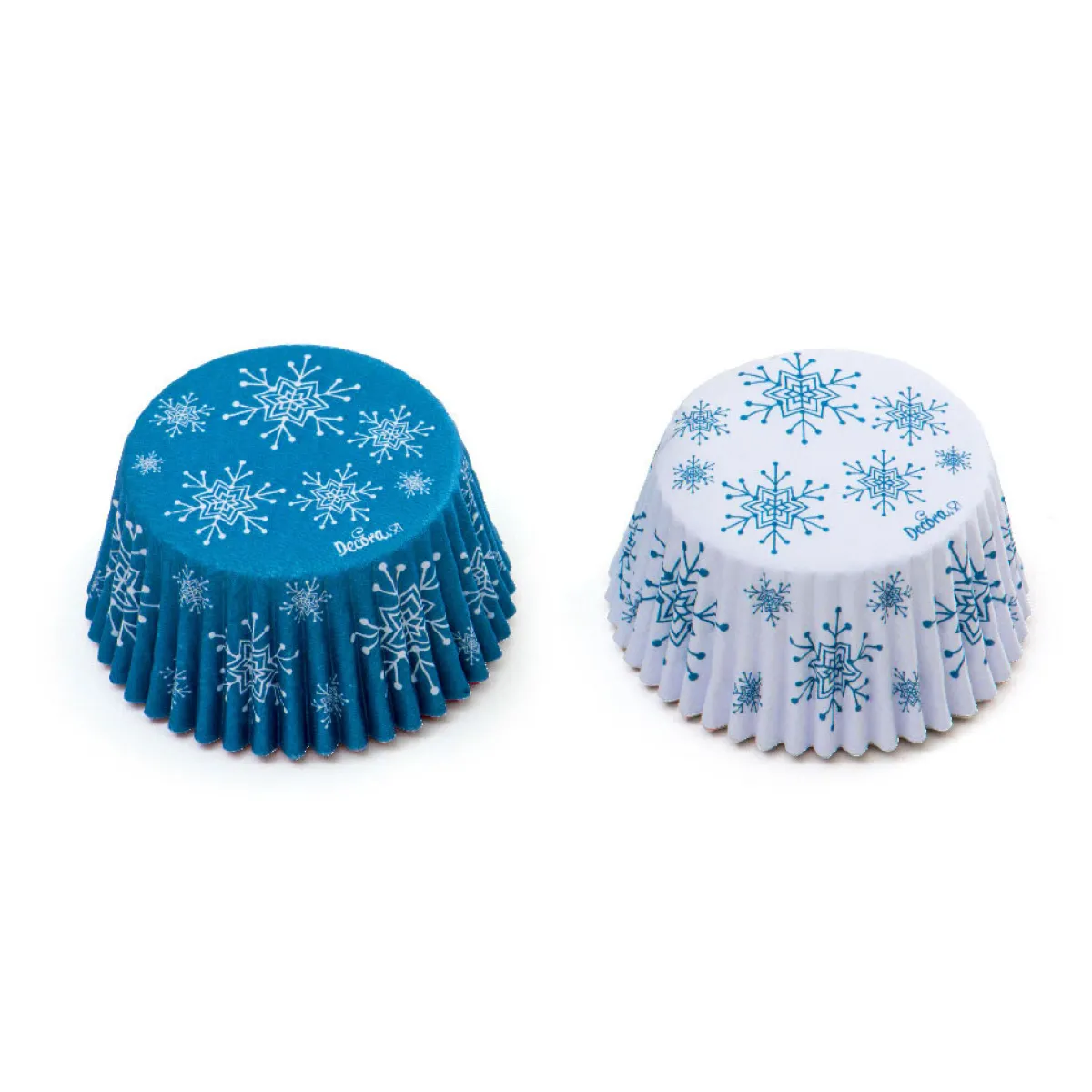 Outlet Decora Cupcake Vormpjes Sneeuwvlokken Ø50x32(h) mm 36 stuks