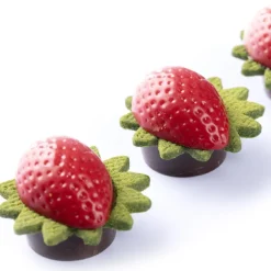 Hot Dobla Chocoladedecoratie Aardbeien Schelp (54 stuks)
