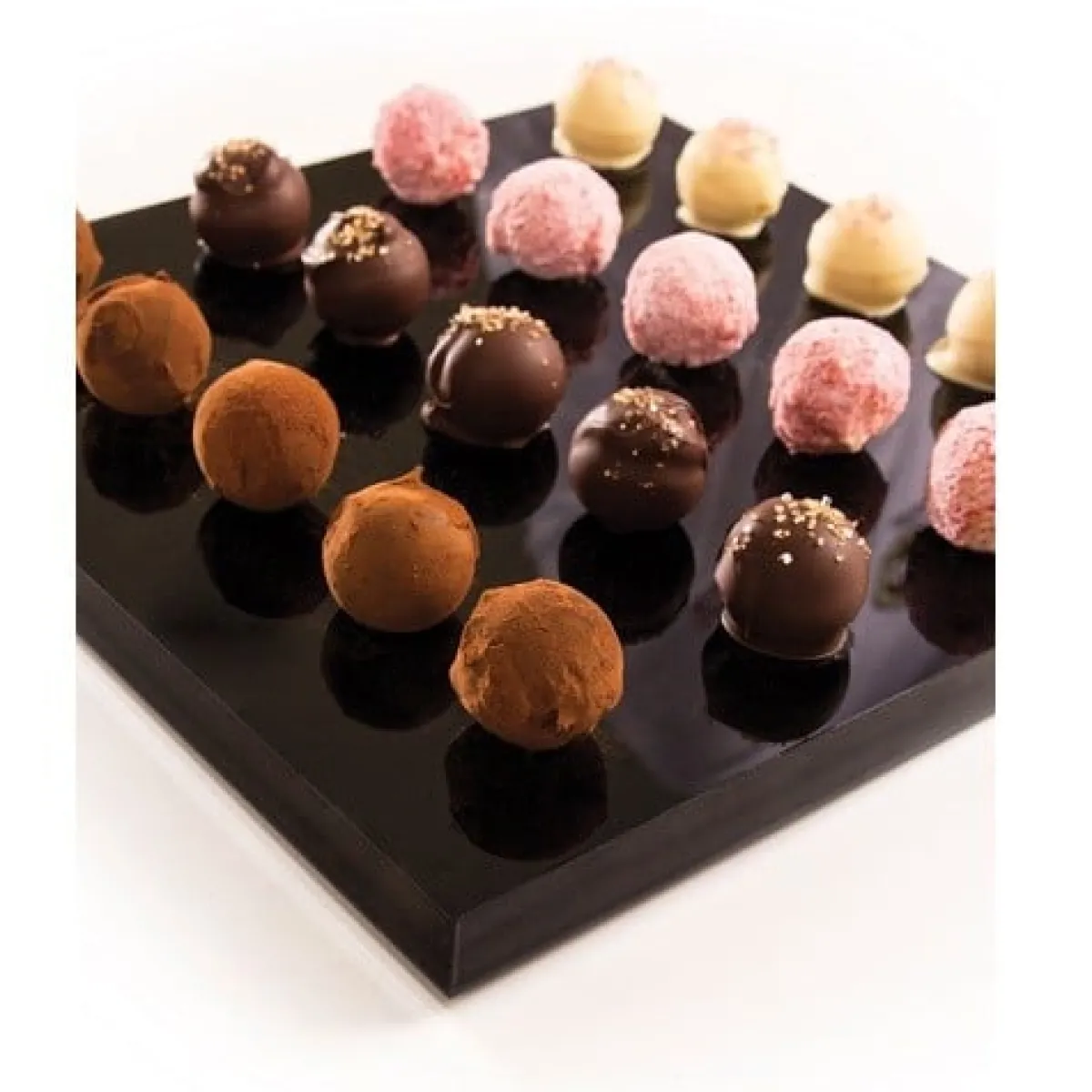 Sale Dobla Truffelkogel Pure Chocolade 25 mm (504 stuks)
