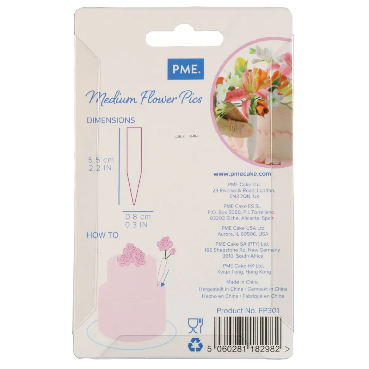 Outlet PME Flower Pics Medium 12 stuks