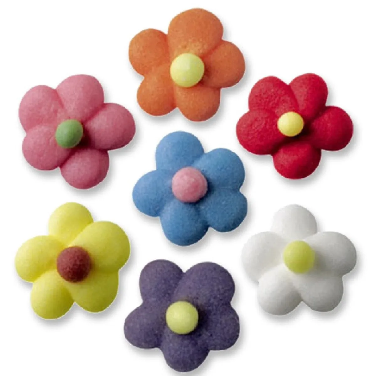 New Günthart Suikerdecoratie Bloemen Gekleurd Klein 210st.
