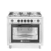 Online Hendi Gasfornuis - 5 pits met elektrische oven