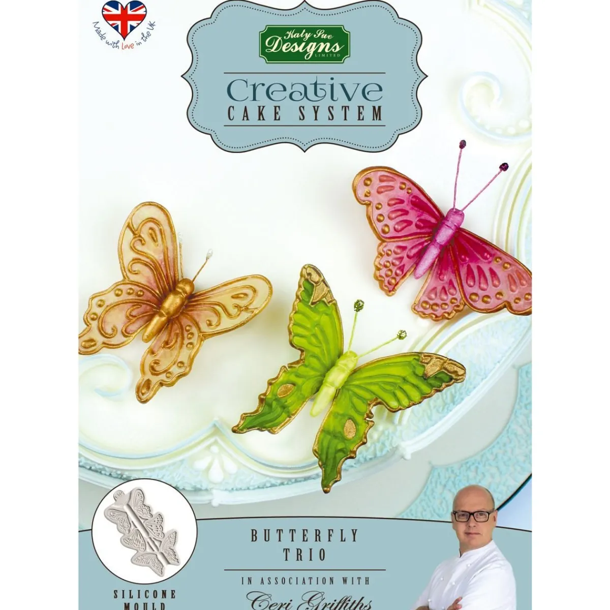 New Katy Sue Mold Cake System Vlinders