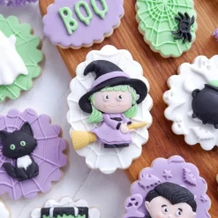 Katy Sue Mold Halloween Heks, Kat en Ketel