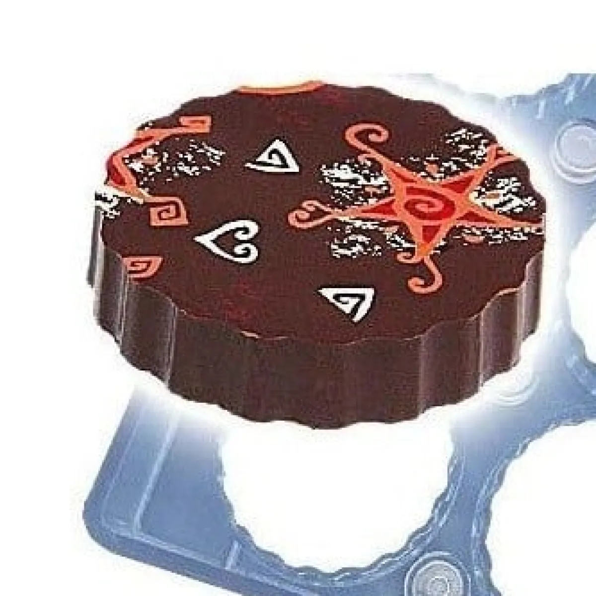 Hot Chocolate World Magneet bonbonvorm kartel Rond Ø50x10mm (10)**