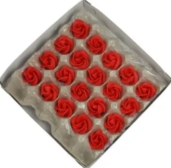 Discount Overig Marsepein rozen 6 blads 40mm 10 stuks, Rood Luxe
