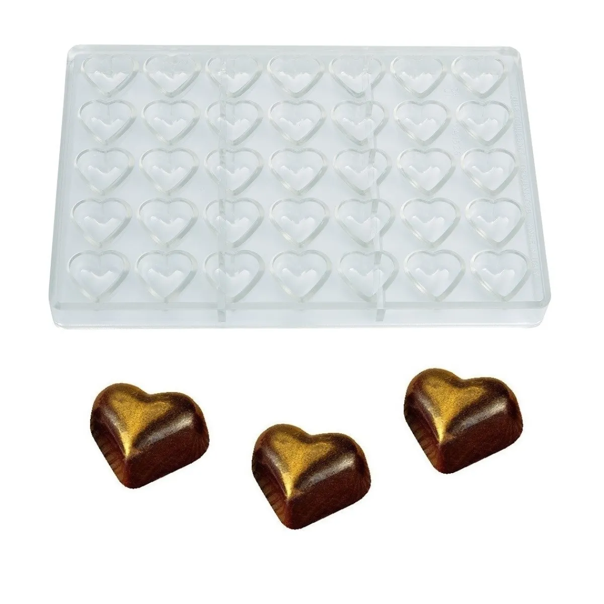 Clearance Martellato Bonbonvorm Hart Glad (35x) 35x22 mm