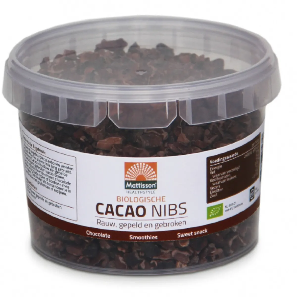 Clearance Mattisson Cacao Nibs Rauw Biologisch 150g