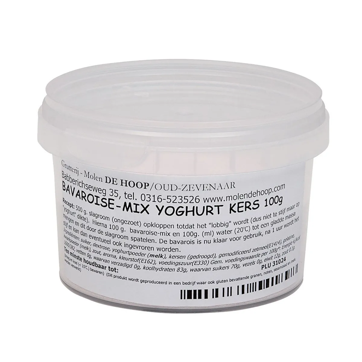 New Molen de Hoop Bavarois Yoghurt Kersen 100gr