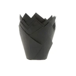 House of Marie Muffin Cups HoM Tulp Zwart 200st.
