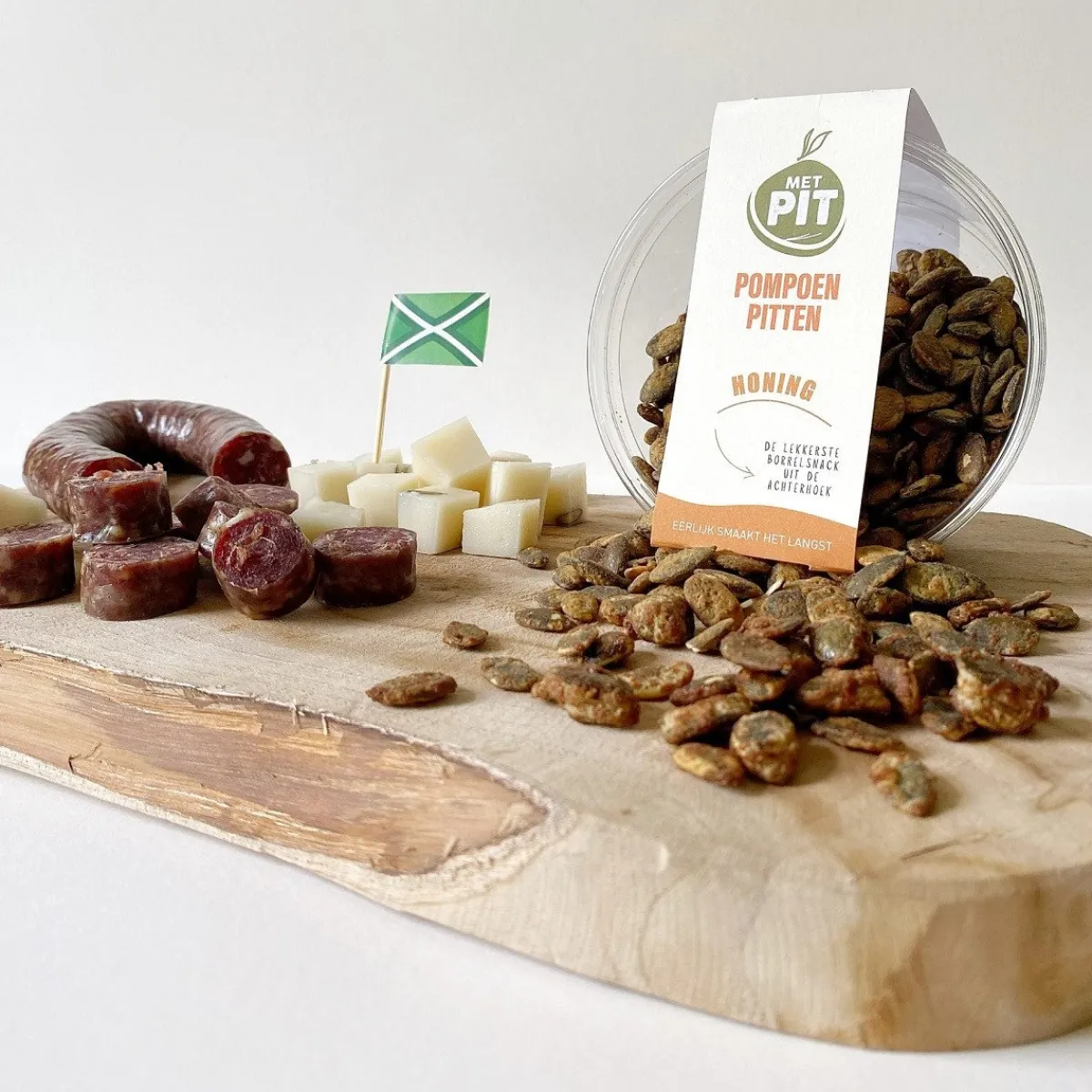 Hot Met Pit Nederlandse Pompoenpitten Honing 150g