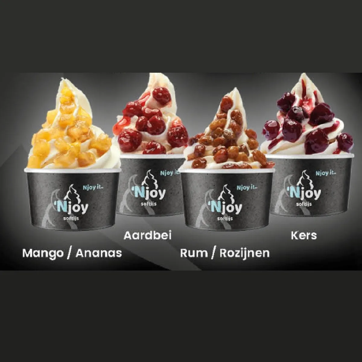 Outlet Njoy Fruitcocktail Aardbeien (1kg)