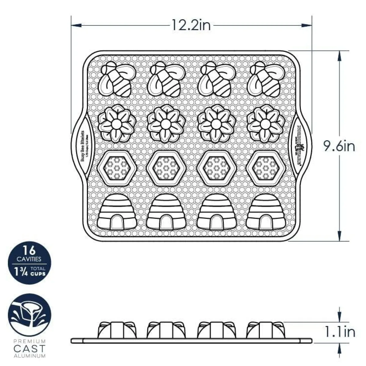 Best Nordic Ware Bijen Bakvorm Mini