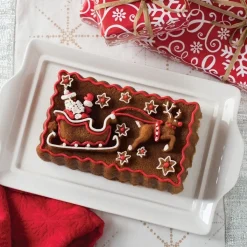 Nordic Ware Kerstman met Slee Bakvorm