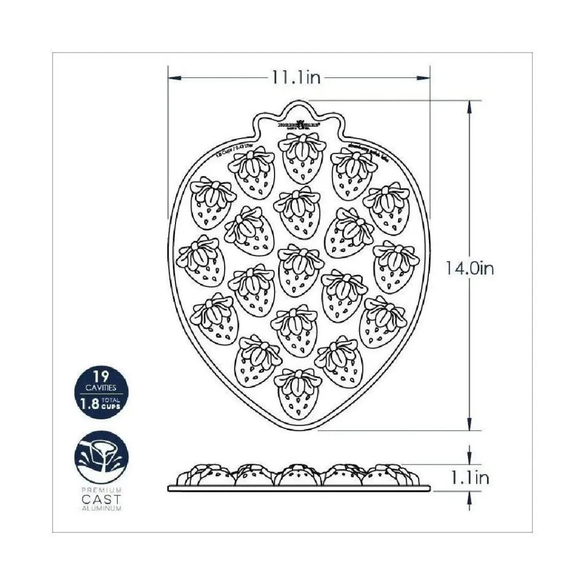Sale Nordic Ware Mini Aardbei Bakvorm