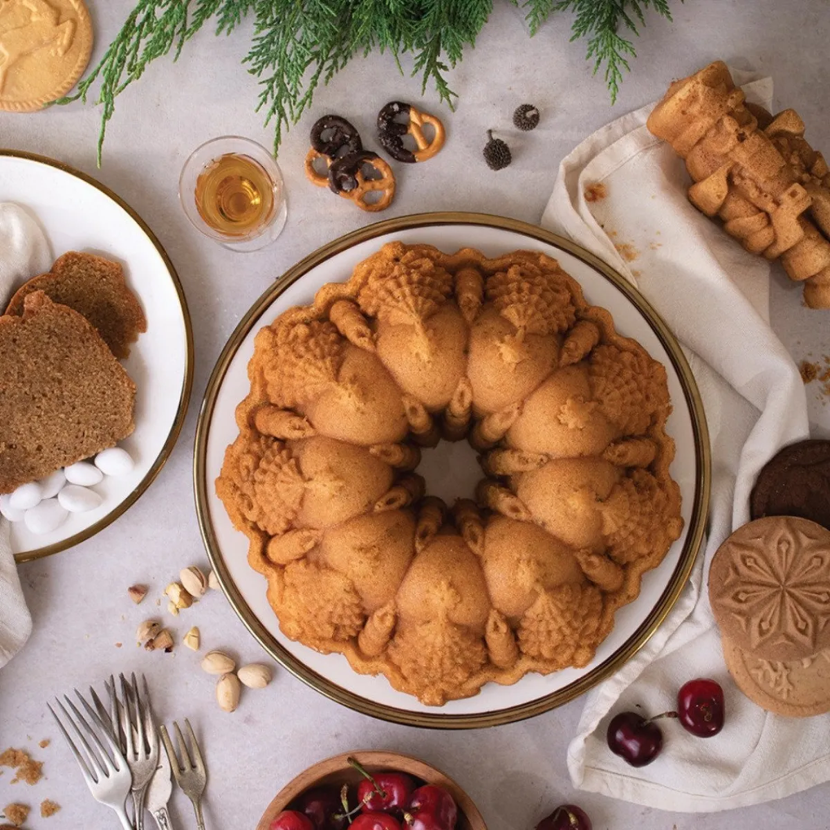 Nordic Ware Very Merry Tulband Bakvorm